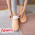 Cozy Fleece-Lined Knit Slippers