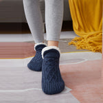 Cozy Fleece-Lined Knit Slippers