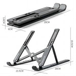 Adjustable Laptop Holder - Plastic & Aluminum Options