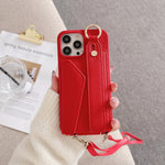 Fashion Crossbody iPhone Case with Cardholder and Strap