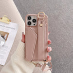 Fashion Crossbody iPhone Case with Cardholder and Strap