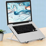 Adjustable Laptop Holder - Plastic & Aluminum Options