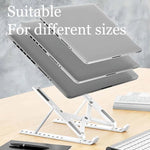 Adjustable Laptop Holder - Plastic & Aluminum Options