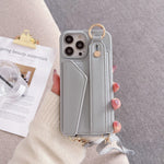 Fashion Crossbody iPhone Case with Cardholder and Strap