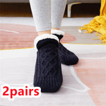 Cozy Fleece-Lined Knit Slippers