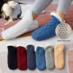 Cozy Fleece-Lined Knit Slippers