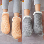 Cozy Fleece-Lined Knit Slippers