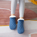 Cozy Fleece-Lined Knit Slippers