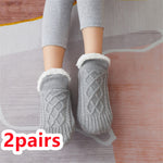 Cozy Fleece-Lined Knit Slippers