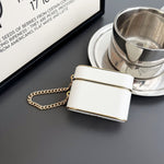 Luxurious Leather AirPods Case with Chain – Stylish and Protective