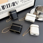 Luxurious Leather AirPods Case with Chain – Stylish and Protective