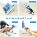 Adjustable Laptop Holder - Plastic & Aluminum Options