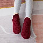 Cozy Fleece-Lined Knit Slippers