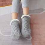 Cozy Fleece-Lined Knit Slippers