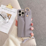 Fashion Crossbody iPhone Case with Cardholder and Strap