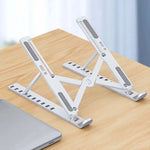 Adjustable Laptop Holder - Plastic & Aluminum Options