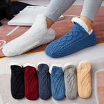 Cozy Fleece-Lined Knit Slippers