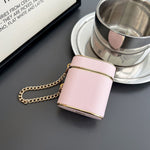 Luxurious Leather AirPods Case with Chain – Stylish and Protective