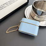 Luxurious Leather AirPods Case with Chain – Stylish and Protective