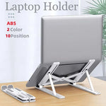 Adjustable Laptop Holder - Plastic & Aluminum Options